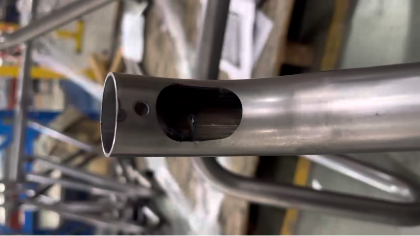 电动轮椅底盘支架切割效果展示